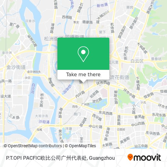 P.T.OPI PACFIC欧比公司广州代表处 map