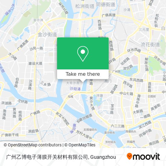 广州乙博电子薄膜开关材料有限公司 map