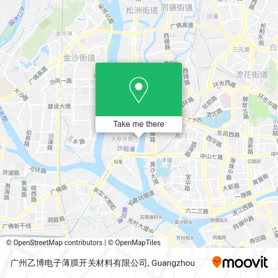 广州乙博电子薄膜开关材料有限公司 map