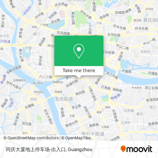 同庆大厦地上停车场-出入口 map