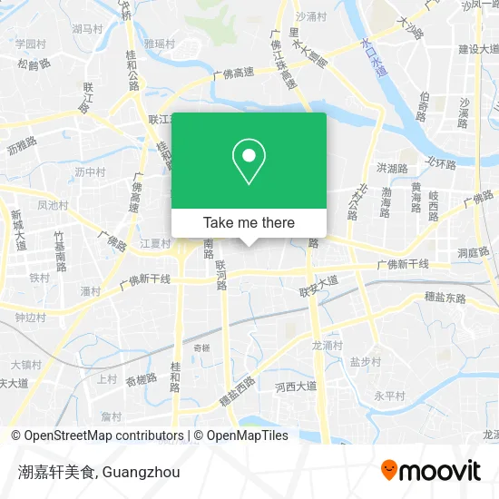 潮嘉轩美食 map