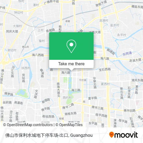 佛山市保利水城地下停车场-出口 map