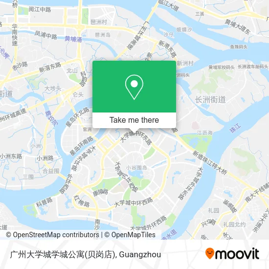 广州大学城学城公寓(贝岗店) map