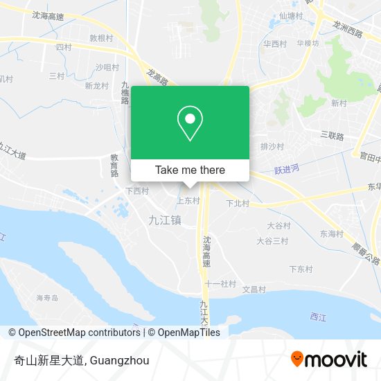 奇山新星大道 map