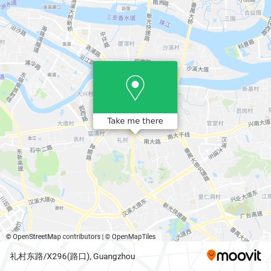 礼村东路/X296(路口) map