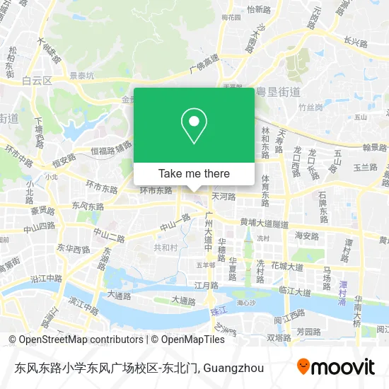 东风东路小学东风广场校区-东北门 map