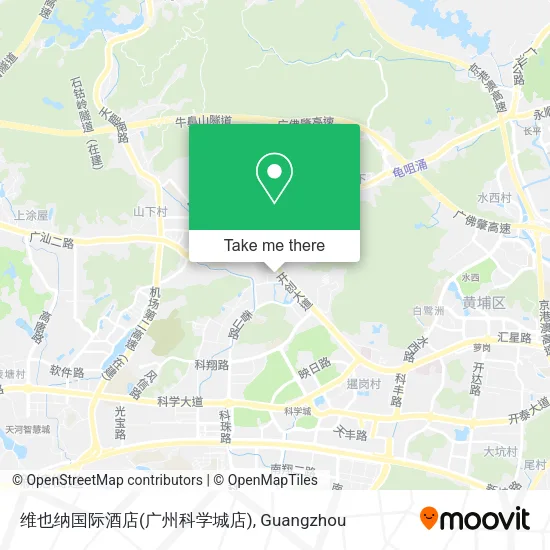 维也纳国际酒店(广州科学城店) map