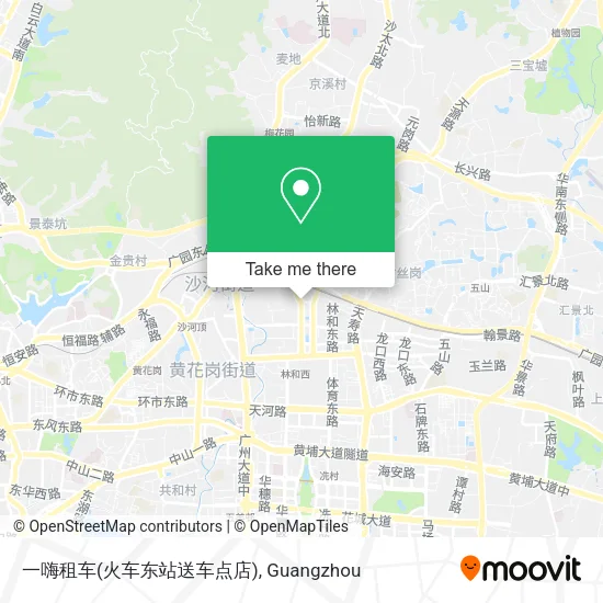 一嗨租车(火车东站送车点店) map