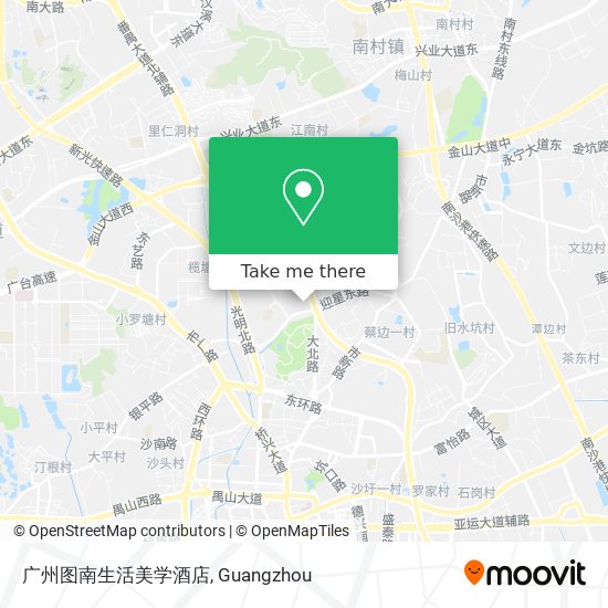 广州图南生活美学酒店 map