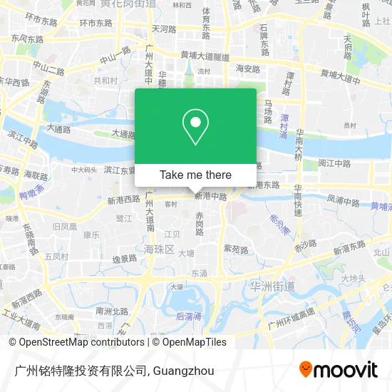 广州铭特隆投资有限公司 map