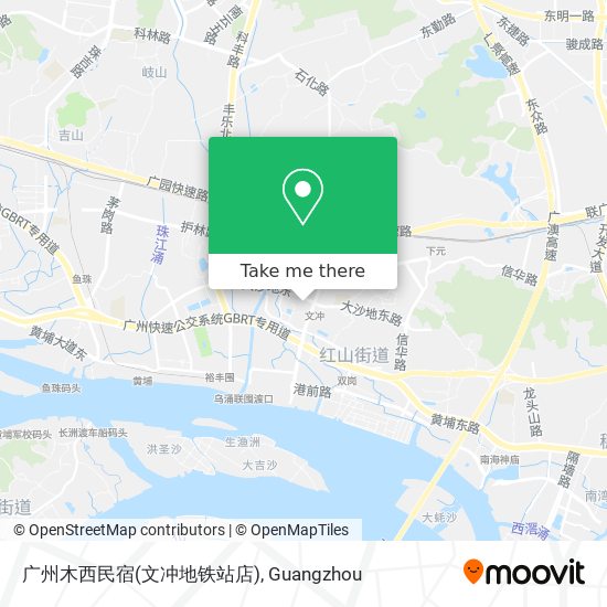 广州木西民宿(文冲地铁站店) map
