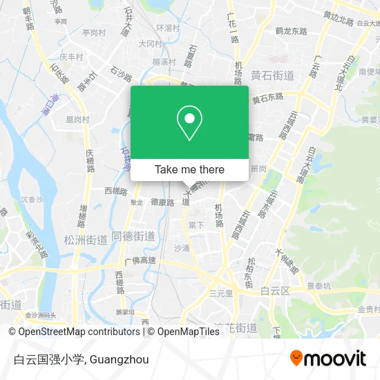 白云国强小学 map