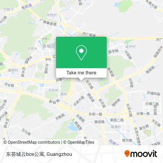 东荟城云box公寓 map