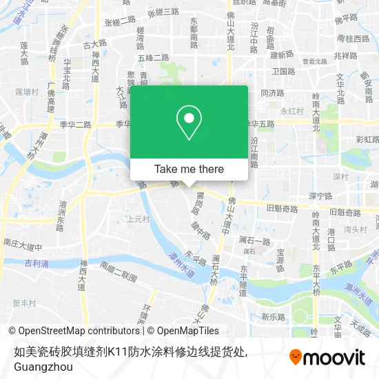 如美瓷砖胶填缝剂K11防水涂料修边线提货处 map