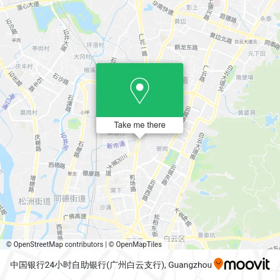 中国银行24小时自助银行(广州白云支行) map