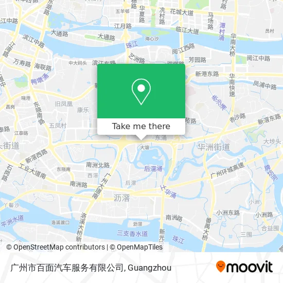 广州市百面汽车服务有限公司 map