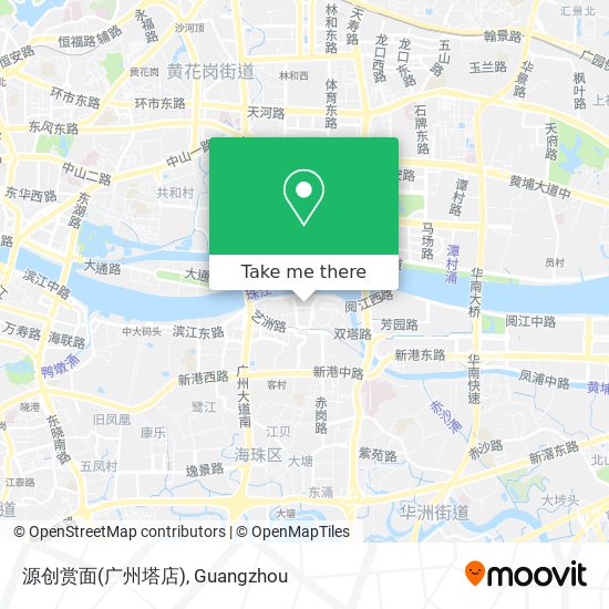 源创赏面(广州塔店) map
