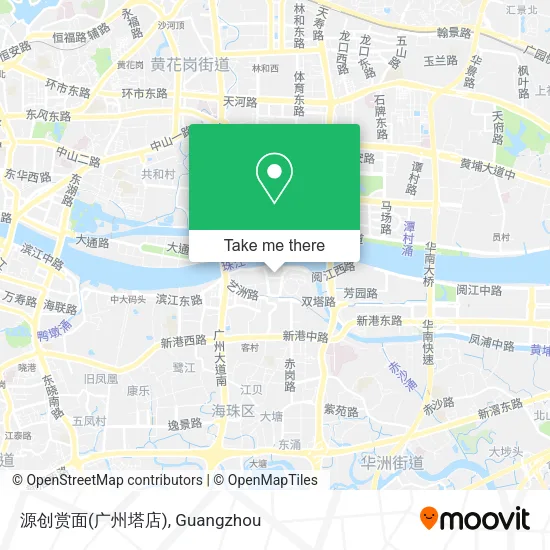 源创赏面(广州塔店) map