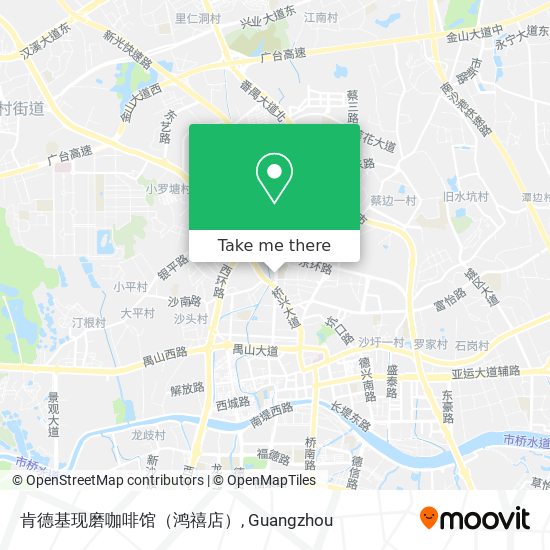 肯德基现磨咖啡馆（鸿禧店） map
