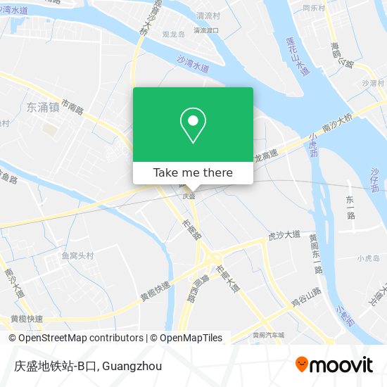 庆盛地铁站-B口 map