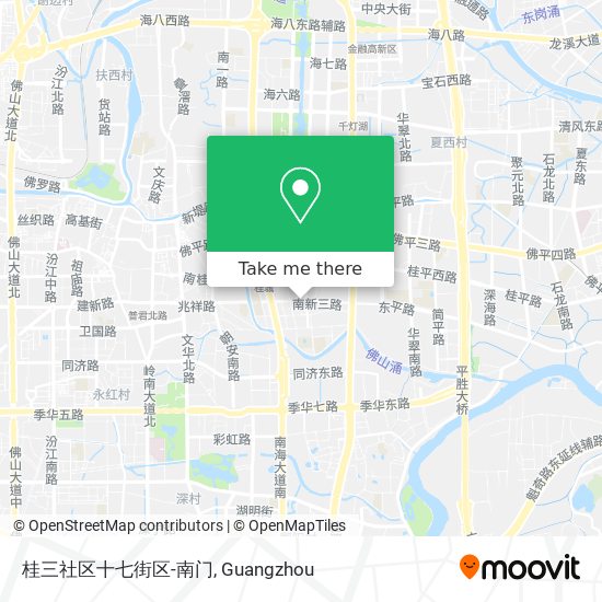 桂三社区十七街区-南门 map