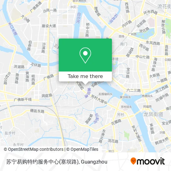 苏宁易购特约服务中心(塞坝路) map