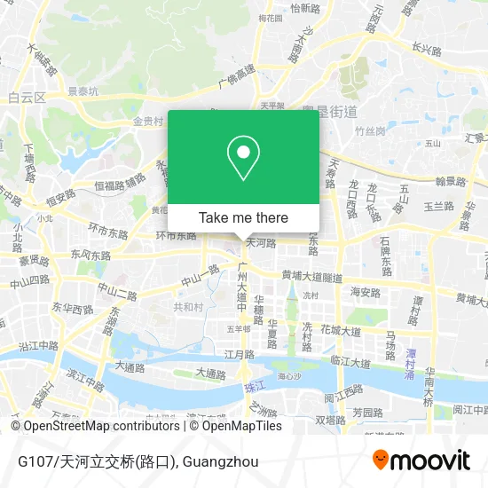 G107/天河立交桥(路口) map