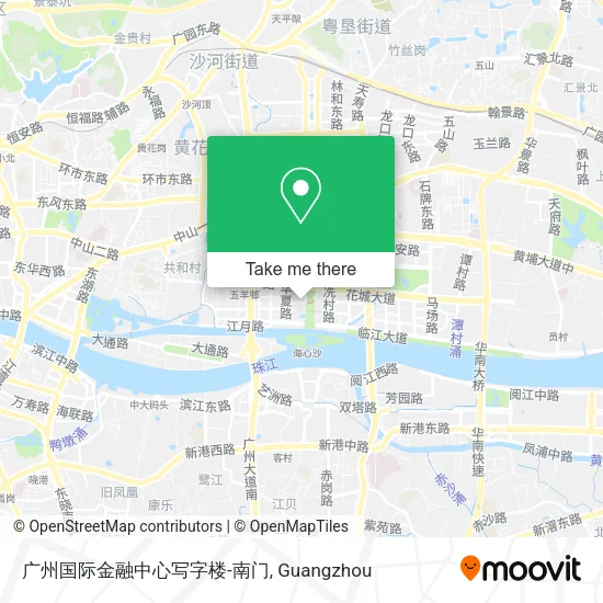 广州国际金融中心写字楼-南门 map