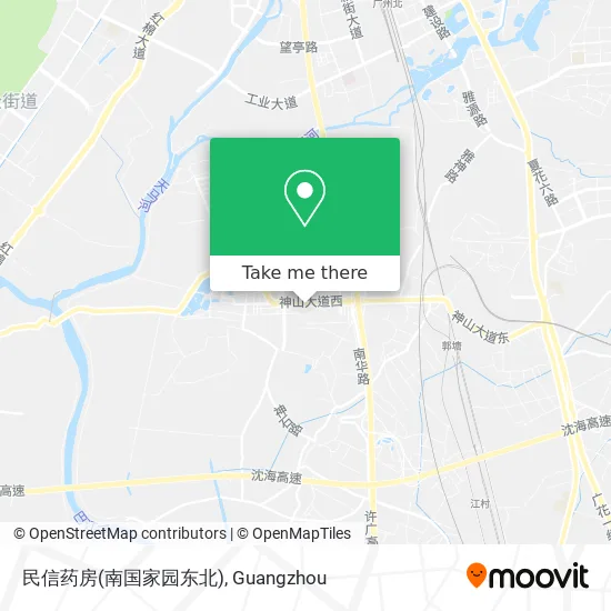 How To Get To 民信药房 南国家园东北 In Guangzhou By Bus Or Metro