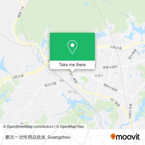 鹏兄一次性用品批发 map