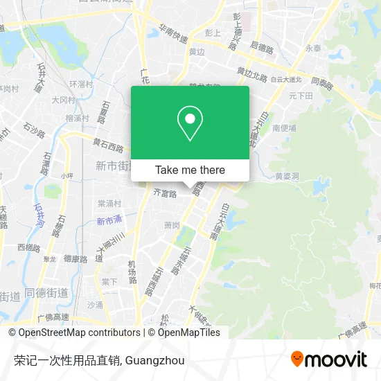 荣记一次性用品直销 map