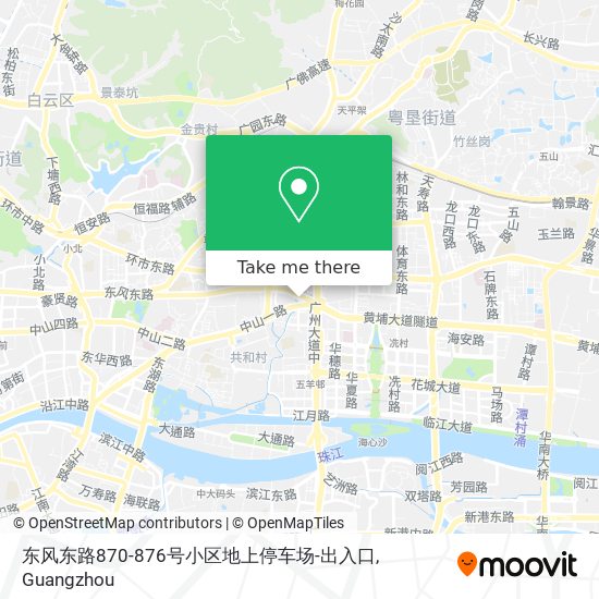 东风东路870-876号小区地上停车场-出入口 map