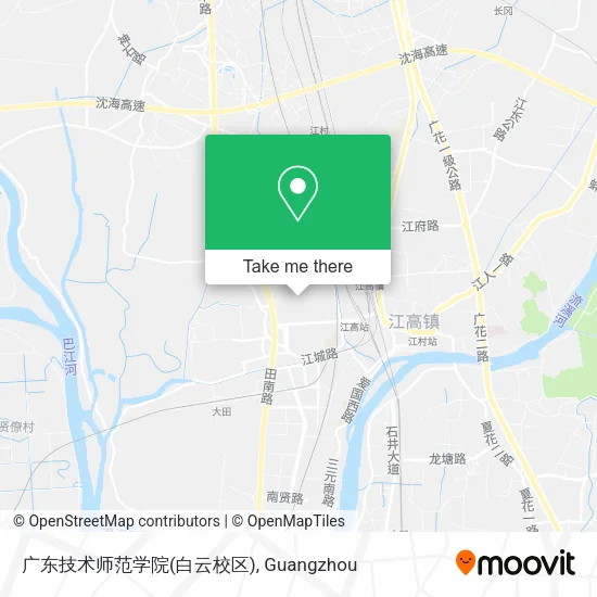 广东技术师范学院(白云校区) map