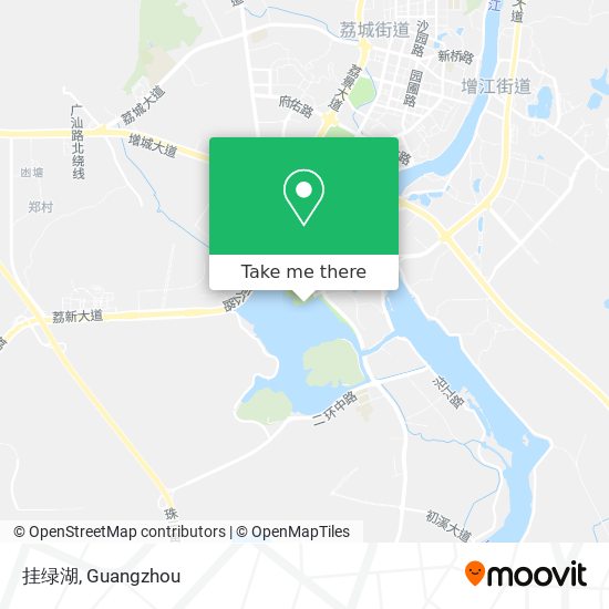 挂绿湖 map