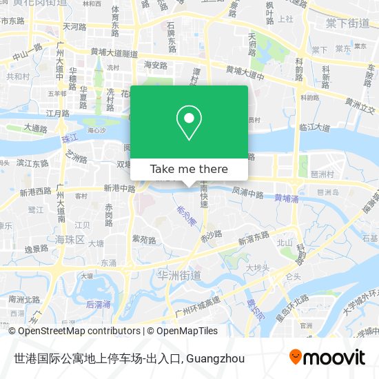 世港国际公寓地上停车场-出入口 map