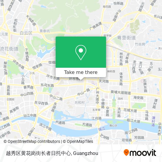 越秀区黄花岗街长者日托中心 map