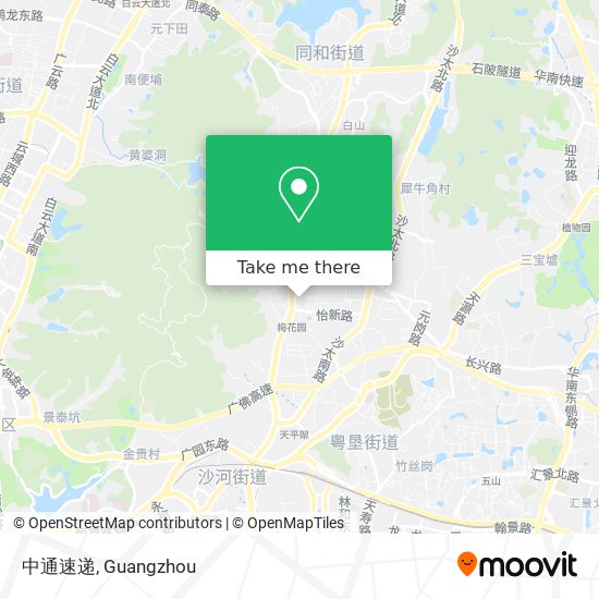 中通速递 map