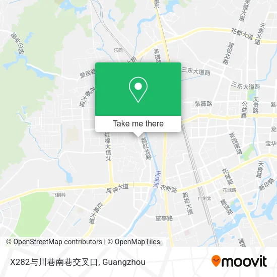 X282与川巷南巷交叉口 map
