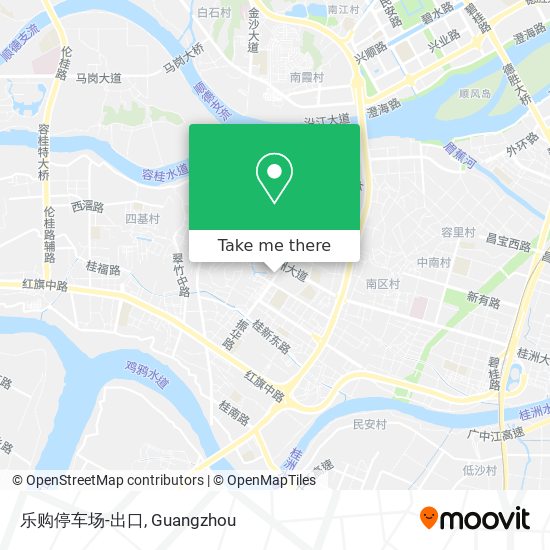 乐购停车场-出口 map