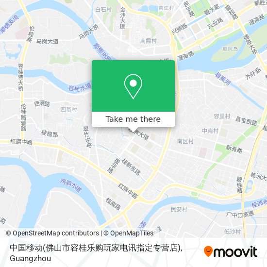 中国移动(佛山市容桂乐购玩家电讯指定专营店) map