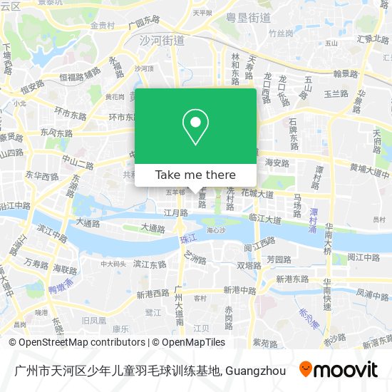 广州市天河区少年儿童羽毛球训练基地 map