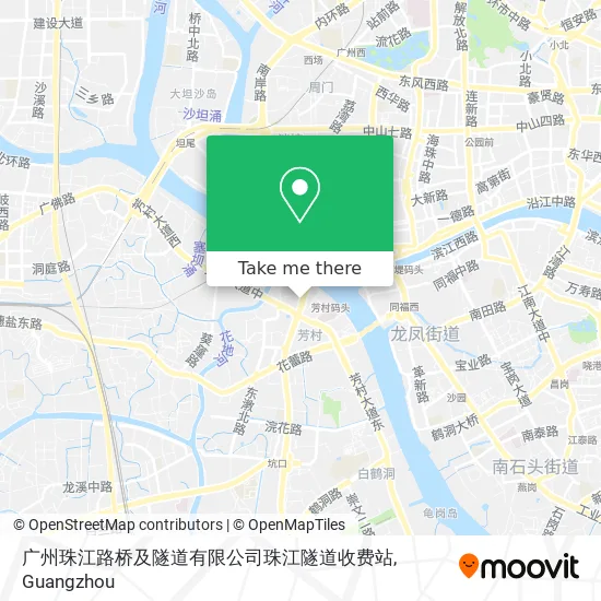 广州珠江路桥及隧道有限公司珠江隧道收费站 map