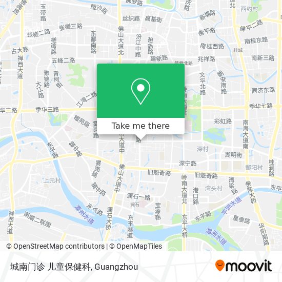 城南门诊 儿童保健科 map