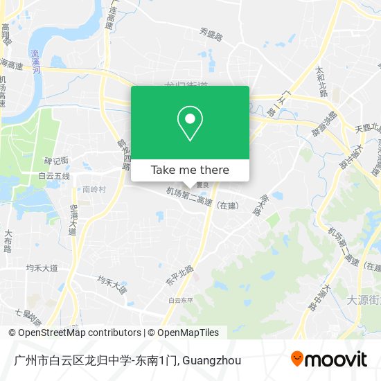广州市白云区龙归中学-东南1门 map