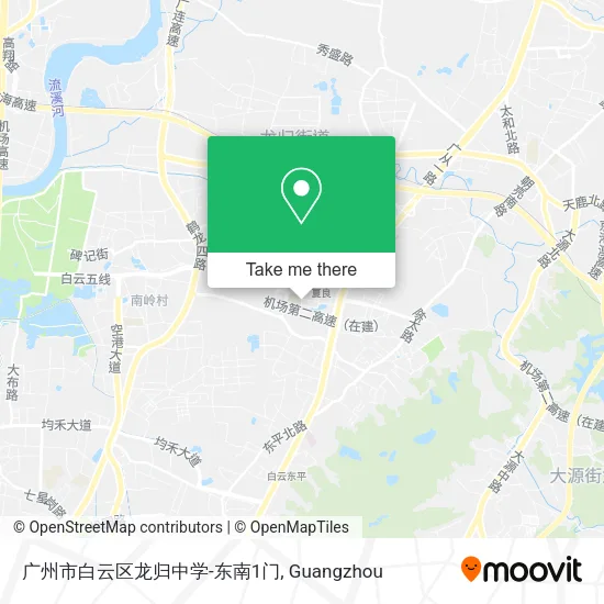 广州市白云区龙归中学-东南1门 map