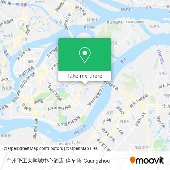 广州华工大学城中心酒店-停车场 map