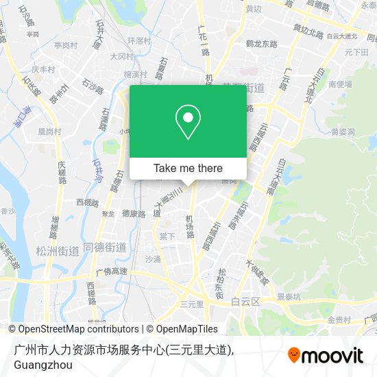 广州市人力资源市场服务中心(三元里大道) map