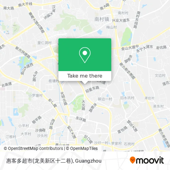 惠客多超市(龙美新区十二巷) map