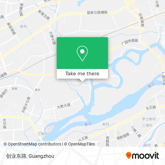 创业东路 map