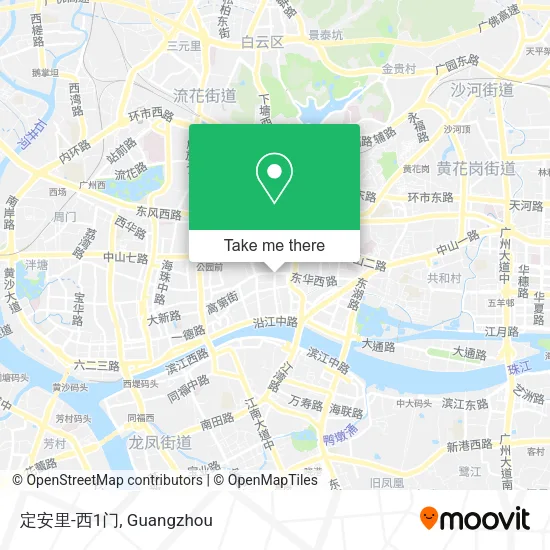 定安里-西1门 map